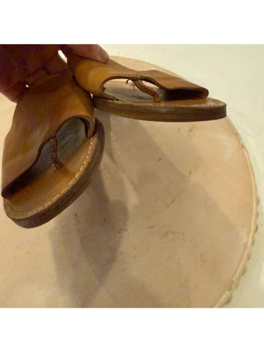 Madewell The Boardwalk Post Slide Sandal in Leather Size 7.5 - Picture 9 of 9